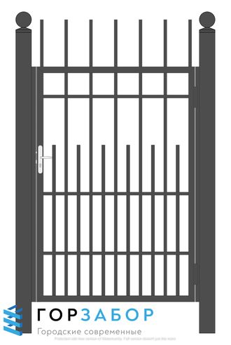 Калитка сварная для забора SZ15-06 с бетонированием столбов срочно
