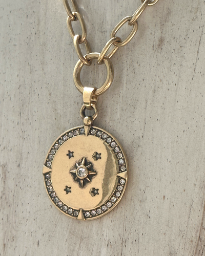 Колье "Звездное небо" цвет золото A&C(Норвегия)