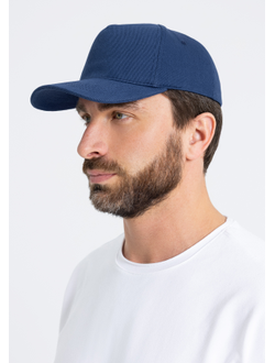 Бейсболка STAN 5 клиньев хлопок 330,01, Т-синий