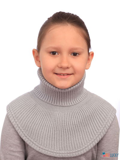 Манишка  21-32, цвет светло-серый р. 1( универсальный от 1 года)