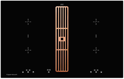 Индукционная варочная панель с вытяжкой Kuppersbusch KMI 8500.0 SR Copper