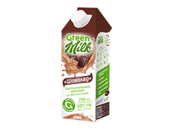 Молоко "Шоколад" на овсяной основе Здоровое Меню 0,75л