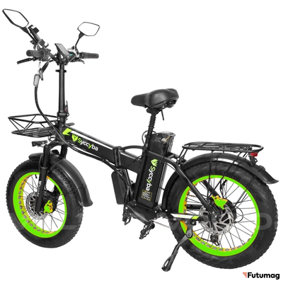 Электровелосипед Syccyba H1 DUAL зеленый