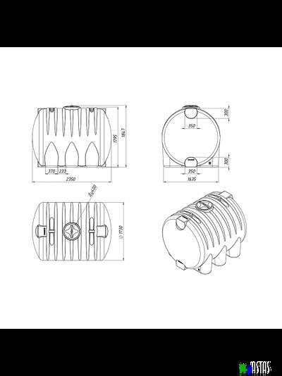 Емкость Экопром HR 5000 л New черная