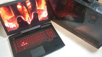 HP Omen 17-AN018UR ( 17.3 FHD IPS i7-7700HQ GTX1050 8Гб 1Тб 128SSD)