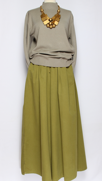 Джемпер "ГЛАДКИЙ С ДЛИННЫМ РУКАВОМ medium" 3062 красный, хаки, пудра, белый, лаванда р.48-52