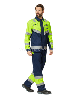 Костюм ИЛИОН СИГНАЛ с брюками, желтый/темно-синий