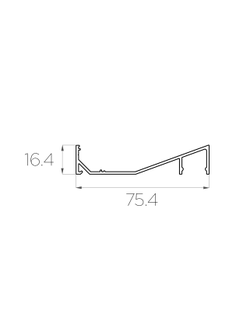 Алюминиевый профиль 4L-7516-D ANOD Карниз