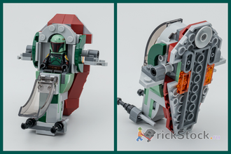 # 75344 Мини–«Звездолёт Бобы Фетта» с Фигуркой / Boba Fett’s Starship (Microfighter)