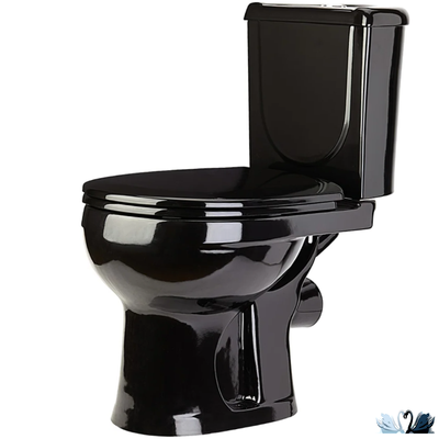 Унитаз с бачком Оскольская керамика Ирида, черный, Стандарт (сиденье арматура УКЛАД)