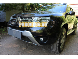 Защита радиатора Renault Duster 2015- black низ
