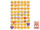 Время приключений, Emoji  наклейки  лист А4