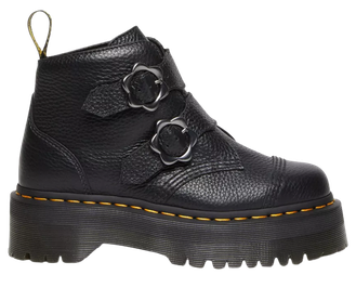 Dr. Martens Devon Flower Buckle Leather Black