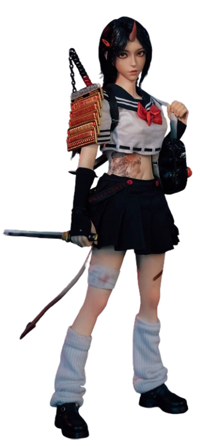 ПРЕДЗАКАЗ - Японская школьница-демон Юми - Коллекционная ФИГУРКА 1/6 scale Onihime Part 2 Yumi Souki (GD97011A) - GDTOYS  ?ЦЕНА: 23200 РУБ.?