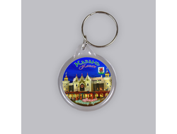 Пластиковый брелок круг 40 мм. - театр кукол Экият, Казань | интернет-магазин 2fru.ru