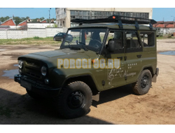 Багажник разборный высокой грузоподъёмности 6-ти опорный, 2,1х1,4м, масса 48 кг, места крепления доп.фар и номерного знака УАЗ Хантер 2003- (01.260.10)