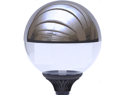 Парковый светильник шар зеркальный полусферой 400