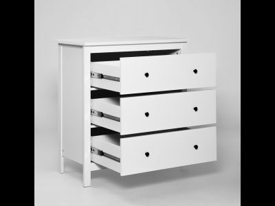 Сага Комод 3 ящика 920х1007х510 белый