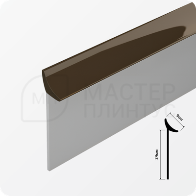 Универсальный уплотнительный профиль на столешницу AP632 коричневый