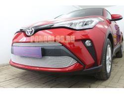 Защита радиатора Toyota C-HR 2019- chrome низ PREMIUM