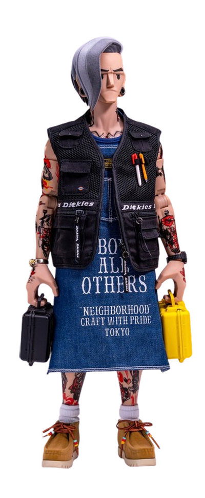 Татуировщик, тату-мастер - Коллекционная фигурка 1/6 Tattoo Artist - trickyMan12