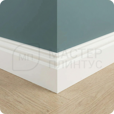 Плинтус напольный дюрополимер TeckWood ДП6 95х14х2000 мм.