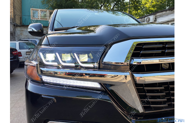 Рестайлинг Land Cruiser 200 из 2012 в 2021 TRD (фары Lexus)