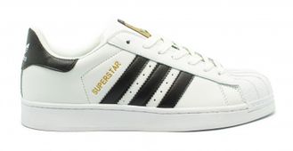 Adidas superstar белые с черным, кожа (36-45) Арт. 009MFD