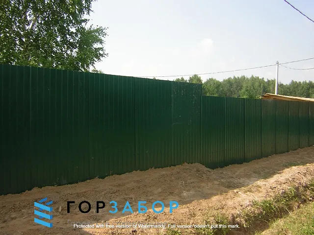 Ремонт забора из профнастила