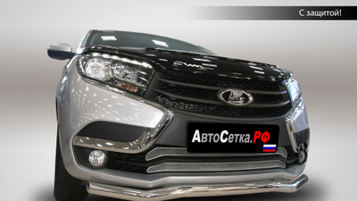 Premium защита радиатора для Lada XRAY 2015, 2016, 2017, 2018