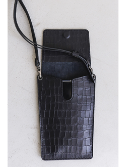 Сумка для телефона из воловьей кожи с тиснением
