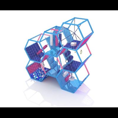 Детский игровой лабиринт «Соты» 3.3х1.8х3.44м.