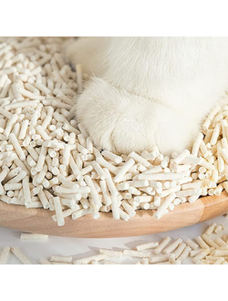 Комкующийся биоразлагаемый наполнитель WEWE для кошек на развес, 1 кг (2,5 л)