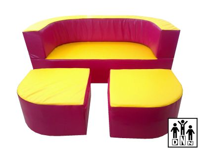 Детская игровая мебель "Солнце" розовый / желтый