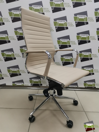 Кресло руководителя Everprof Rio M Экокожа Бежевый