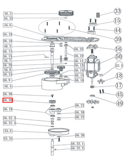 Шестерня планетарная для комбайна Normann AFP-961, 963, 965