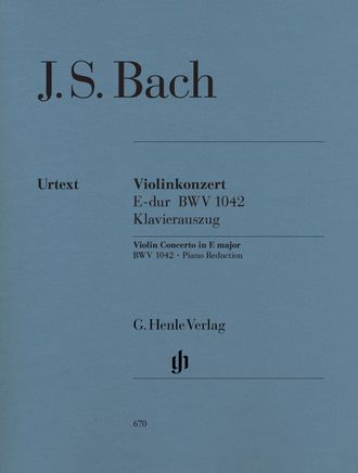 Bach, J.S. Konzert E-dur BWV1042 für Violine und Orchester: für Violine und Klavier