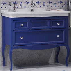 Тумба с раковиной Opadiris Валери 105 сапфир