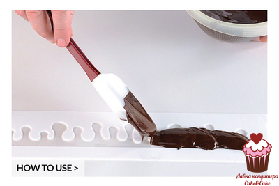 Форма для декора "Капли", силикон