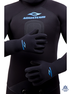 Перчатки неопреновые 5мм AquaTeam ANATOMIC ОП р.L