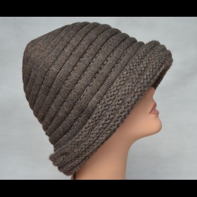 Шляпа итальянская для женщин зима Vizio Италия 6224 FF светло - коричневая