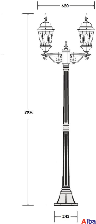 Astoria-2 91408MA ov Парковый светильник