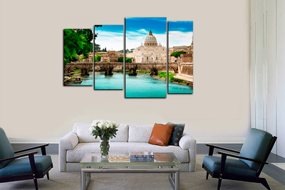 Модульная картина "Древний мост"