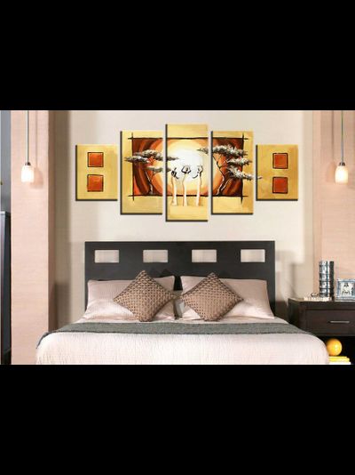 Модульная картина "Дамы в этническом стиле"