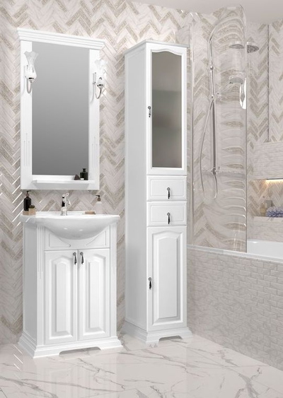 Пенал Opadiris Риспекто 30 белый матовый, правый