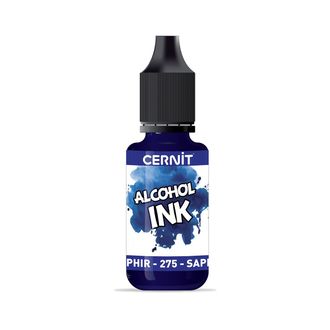 алкогольные чернила Cernit alcohol ink, цвет-sapphire 275 (сапфировый), объем-20 мл