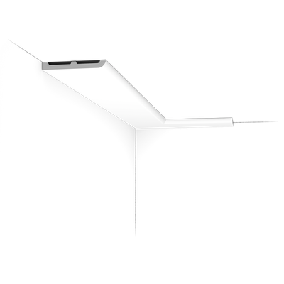 Плинтус ORAC Decor SX184, дюрополимерный, влагостойкий, ударопрочный, под покраску, длина 2 метра