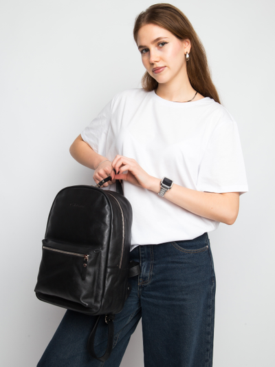 Женский кожаный рюкзак Albiate black (арт. 3103-01)