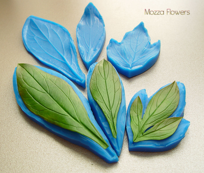 " Лист пиона" Силиконовый молд (вайнер)