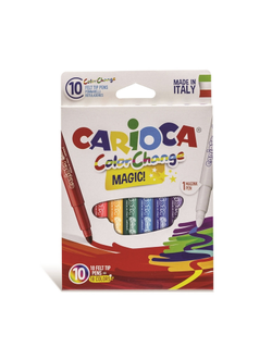 Фломастеры 10 цветов CARIOCA Color Change, 42737
